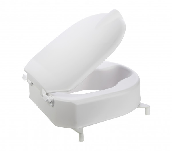 WC - Sitz " KOMPAKT MONARCH " mit Deckel weiß